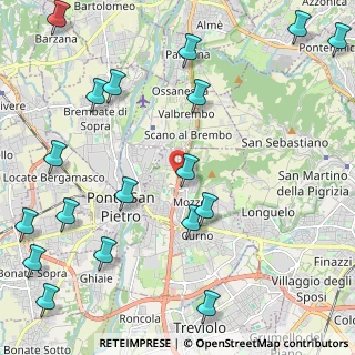 Mappa SP della Valle Brembana KM 5 0000, 24030 Mozzo BG, Italia (2.95389)
