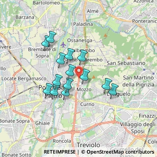 Mappa SP della Valle Brembana KM 5 0000, 24030 Mozzo BG, Italia (1.44857)