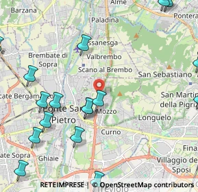 Mappa SP della Valle Brembana KM 5 0000, 24030 Mozzo BG, Italia (2.92)