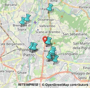 Mappa Strada Provinciale della Valle Brembana KM 5 0000, 24035 Mozzo BG, Italia (1.50769)