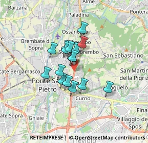Mappa Strada Provinciale della Valle Brembana KM 5 0000, 24035 Mozzo BG, Italia (1.1225)