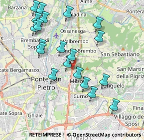 Mappa Strada Provinciale della Valle Brembana KM 5 0000, 24035 Mozzo BG, Italia (2.0455)