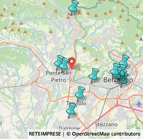 Mappa SP della Valle Brembana KM 5 0000, 24030 Mozzo BG, Italia (4.2575)