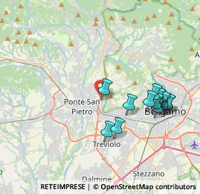 Mappa Strada Provinciale della Valle Brembana KM 5 0000, 24035 Mozzo BG, Italia (3.91286)