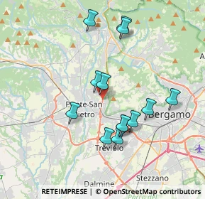 Mappa Strada Provinciale della Valle Brembana KM 5 0000, 24035 Mozzo BG, Italia (3.43692)