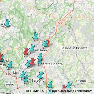 Mappa Via Tonale, 20833 Giussano MB, Italia (6.4765)