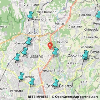 Mappa Via Tonale, 20833 Giussano MB, Italia (2.98909)