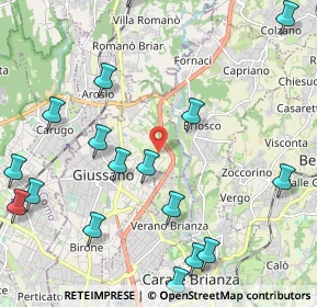 Mappa Via Tonale, 20833 Giussano MB, Italia (2.77611)