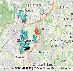 Mappa Via Tonale, 20833 Giussano MB, Italia (1.92056)