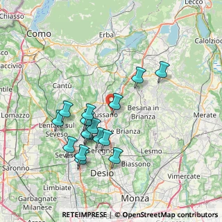 Mappa Via Tonale, 20833 Giussano MB, Italia (6.98875)
