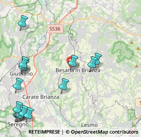 Mappa Via Mantovani, 20045 Besana In Brianza MB, Italia (5.74467)