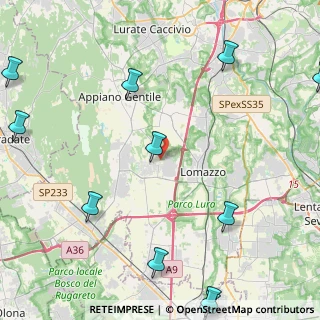 Mappa Via Guglielmo Marconi, 22070 Fenegrò CO, Italia (7.075)