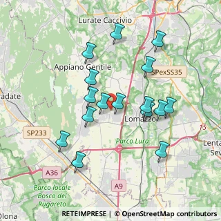 Mappa Via Guglielmo Marconi, 22070 Fenegrò CO, Italia (3.49)