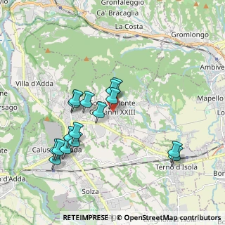 Mappa Via Gerole, 24039 Sotto il Monte Giovanni XXIII BG, Italia (1.87125)