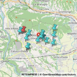 Mappa Via Gerole, 24039 Sotto il Monte Giovanni XXIII BG, Italia (1.34059)