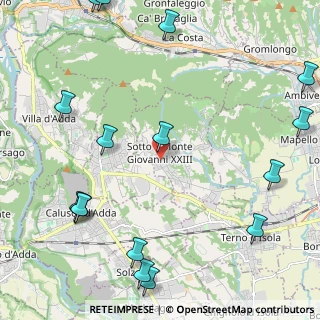 Mappa Via Gerole, 24039 Sotto il Monte Giovanni XXIII BG, Italia (3.08438)