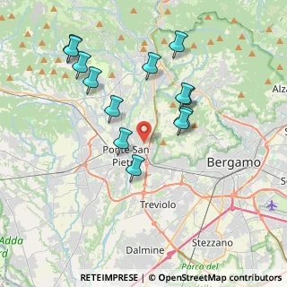 Mappa Via G. Miglio, 24030 Mozzo BG, Italia (3.73385)