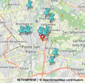 Mappa Via G. Miglio, 24030 Mozzo BG, Italia (1.64182)