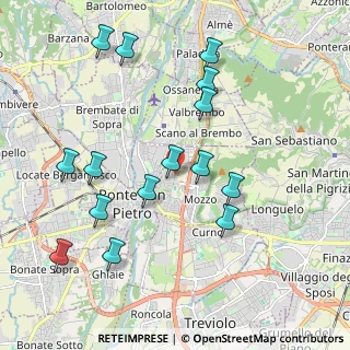 Mappa Via G. Miglio, 24030 Mozzo BG, Italia (2.11)