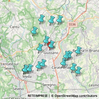 Mappa Via Armando Diaz, 20833 Giussano MB, Italia (4.11333)