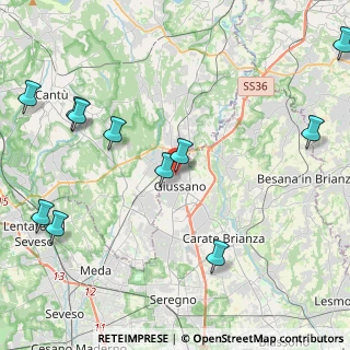 Mappa Via Armando Diaz, 20833 Giussano MB, Italia (5.35909)