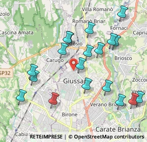 Mappa Via Armando Diaz, 20833 Giussano MB, Italia (2.12316)