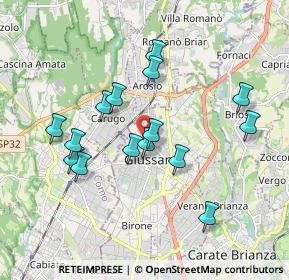 Mappa Via Armando Diaz, 20833 Giussano MB, Italia (1.71333)