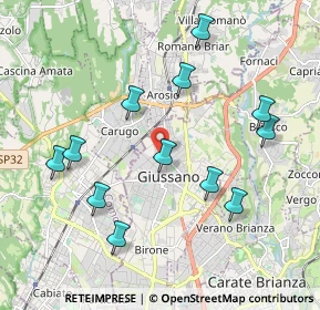 Mappa Via Armando Diaz, 20833 Giussano MB, Italia (2.03083)