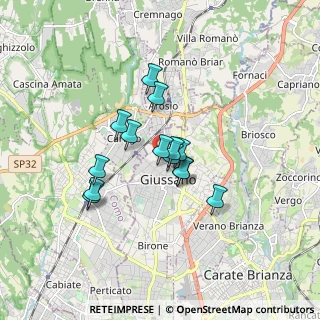 Mappa Via Armando Diaz, 20833 Giussano MB, Italia (1.21143)