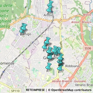 Mappa Via Armando Diaz, 20833 Giussano MB, Italia (0.9)