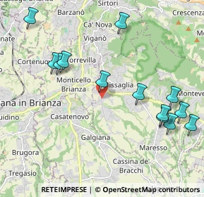 Mappa Piazzetta Le Mimose, 23873 Missaglia LC, Italia (2.36231)