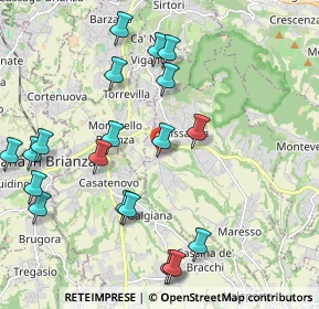 Mappa Piazzetta Le Mimose, 23873 Missaglia LC, Italia (2.386)