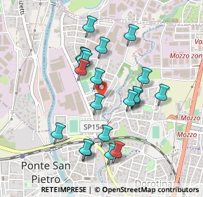 Mappa Via Don Costanzo Pizzoni, 24036 Ponte San Pietro BG, Italia (0.4235)