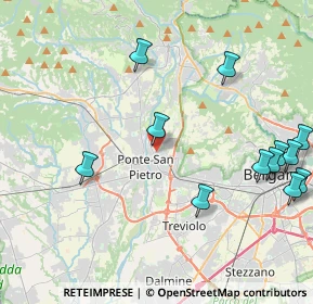 Mappa Via Don Costanzo Pizzoni, 24036 Ponte San Pietro BG, Italia (5.09167)