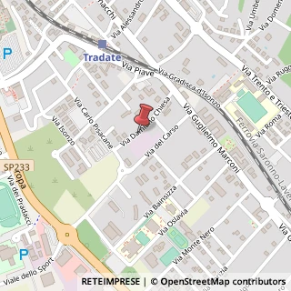 Mappa Via Chiesa Damiano, 21, 21049 Tradate, Varese (Lombardia)