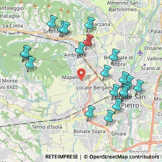 Mappa Via Amerigo Vespucci, 24030 Mapello BG, Italia (2.3765)