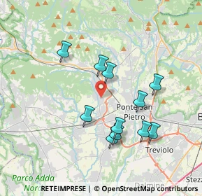 Mappa Via Amerigo Vespucci, 24030 Mapello BG, Italia (3.36909)
