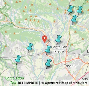 Mappa Via Amerigo Vespucci, 24030 Mapello BG, Italia (5.55545)