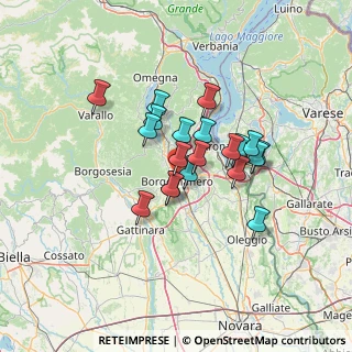 Mappa Via Stretta, 28021 Borgomanero NO, Italia (9.889)