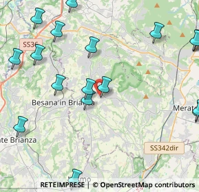 Mappa Via Montecuccoli, 23873 Missaglia LC, Italia (5.85632)