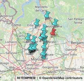 Mappa Via Montecuccoli, 23873 Missaglia LC, Italia (9.989)