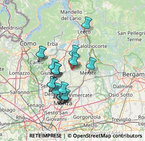Mappa Via Montecuccoli, 23873 Missaglia LC, Italia (11.2835)
