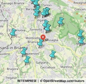 Mappa Via Montecuccoli, 23873 Missaglia LC, Italia (2.2495)