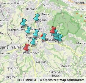 Mappa Via Montecuccoli, 23873 Missaglia LC, Italia (1.34583)