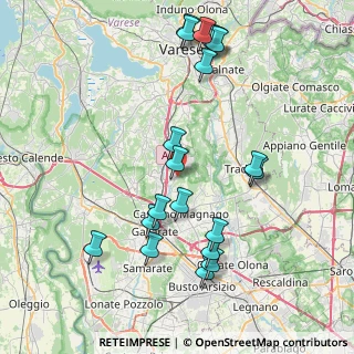 Mappa Via Vicenza, 21040 Oggiona Con Santo Stefano VA, Italia (8.718)