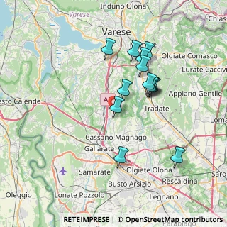 Mappa Via Vicenza, 21040 Oggiona Con Santo Stefano VA, Italia (6.50214)