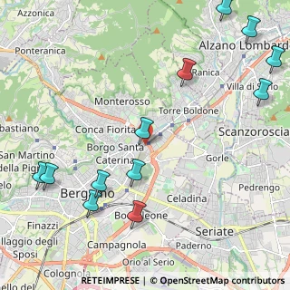 Mappa Via Rota Gianbattista, 24124 Bergamo BG, Italia (2.825)