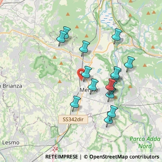 Mappa Via Lunga, 23807 Merate LC, Italia (3.64733)