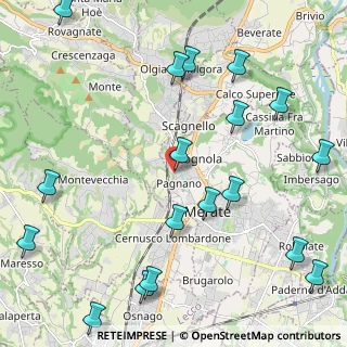 Mappa Via Lunga, 23807 Merate LC, Italia (2.845)