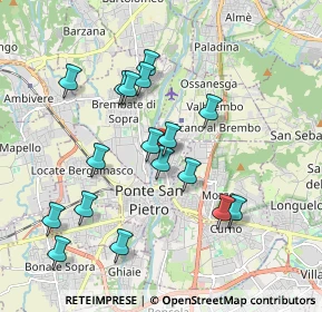 Mappa Via S. Clemente, 24036 Ponte San Pietro BG, Italia (1.83647)